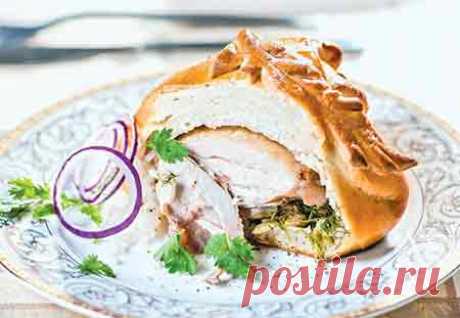 Куриное бёдрышко в конверте из теста рецепт приготовления