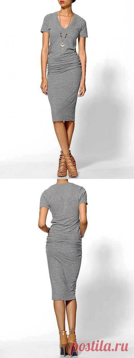 Платье по выкройке футболки / Простые выкройки /