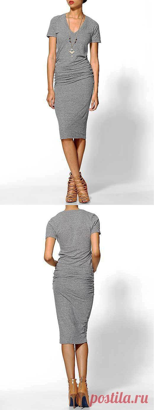 Платье по выкройке футболки / Простые выкройки /