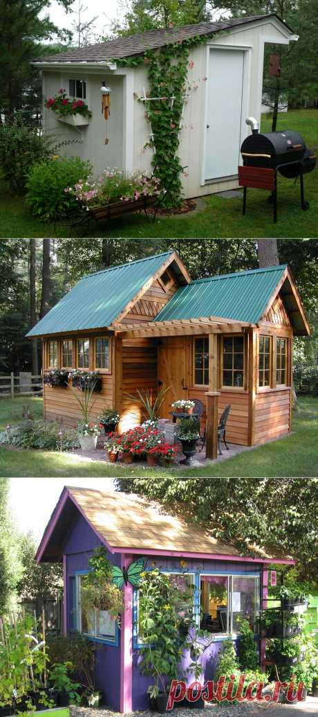 Дачные садовые сарайчики.