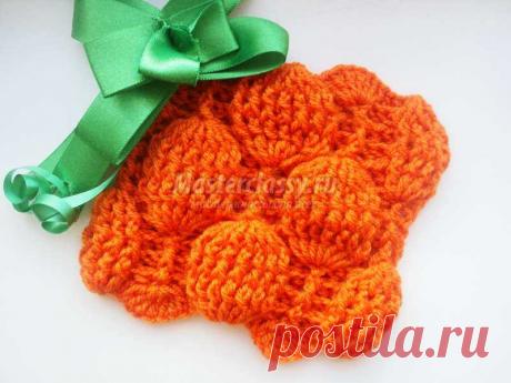 Объемный узор «шишечки» крючком. Пошаговый мастер-класс с фото
