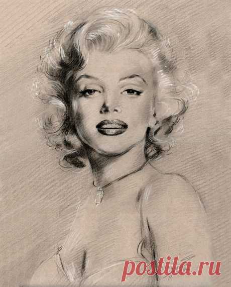 Marilyn Monroe by Ylli Haruni Marilyn Monroe Drawing by Ylli Haruni