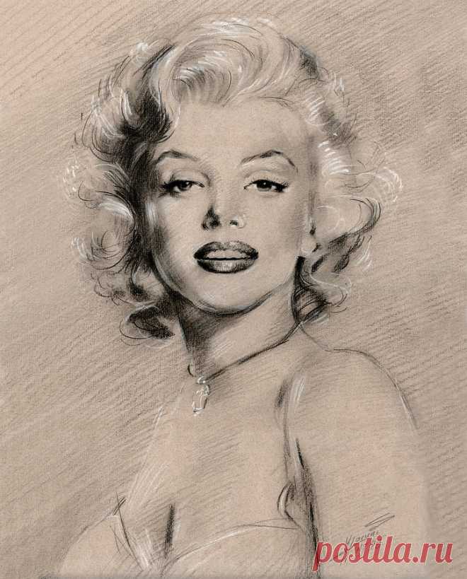 Marilyn Monroe by Ylli Haruni Marilyn Monroe Drawing by Ylli Haruni