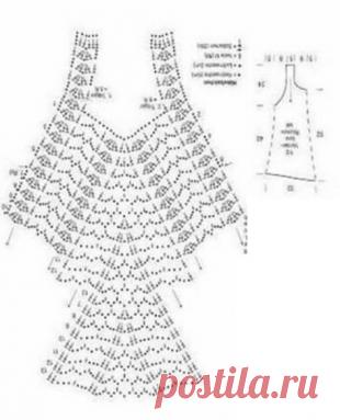 Свободный топ крючком