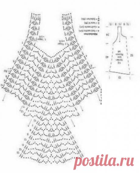 Свободный топ крючком