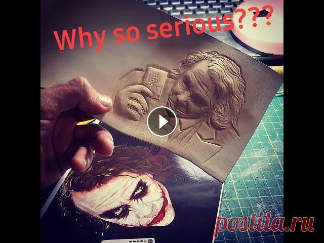 Making a Leather Wallet. LEATHERCARVING  ‎joker‬  тиснение по КОЖЕ, процесс Делаю ДЖОКЕРА. По многочисленным просьбам снял небольшой ролик о том как всё происходит ???? My instagram: Facebook: моя страничка в ВК: Etsy: shop/ArimLeatherworks...