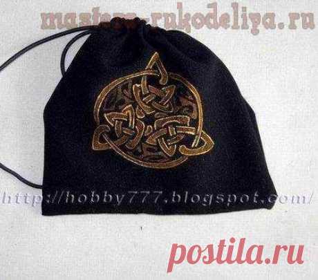 Мастера рукоделия - рукоделие для дома. Бесплатные мастер-классы, фото и видео уроки - Мастер-класс: Нанесение рисунка на ткань с помощью трафарета