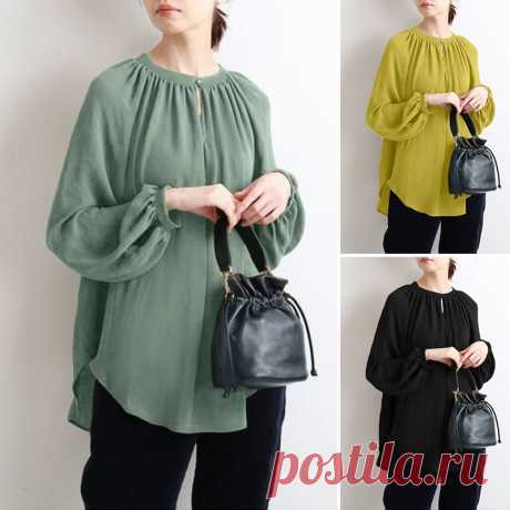 Женская блузка ZANZEA с длинным рукавом - купить по выгодной цене | AliExpress