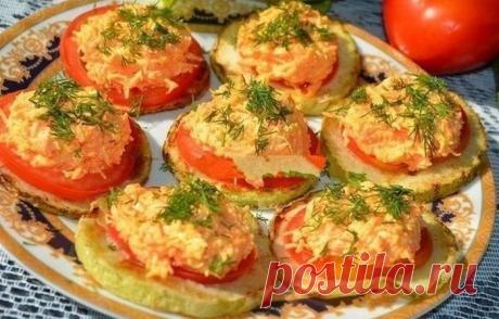 Закуска из кабачка, сыра и моркови