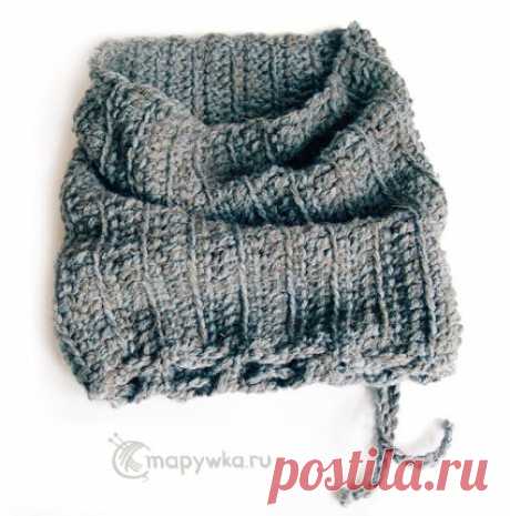 Стильный вязаный снуд ручной работы - купить | Одежда ручной работы | HANDMADE интернет-магазин
