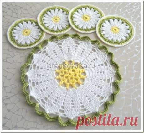 Набор салфеток / Handmade / Вязание крючком / Pinme.ru / Mary