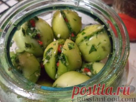 Рецепт: Помидоры зеленые соленые на RussianFood.com