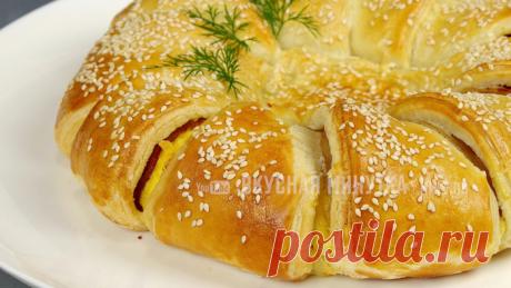 Порционный слоеный пирог «Ещё кусочек!» [пирог на скорую руку]