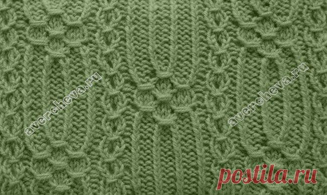 маленькие японские бабочки | каталог вязаных спицами узоров