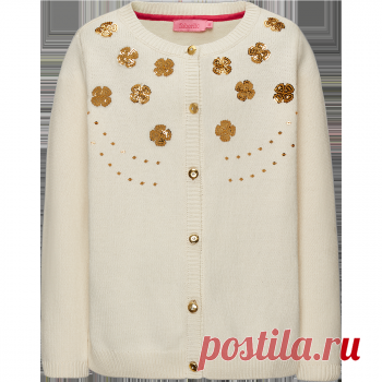 Кардиган для девочки, цвет слоновая кость
