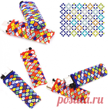 Чехол для зажигалки из бисера