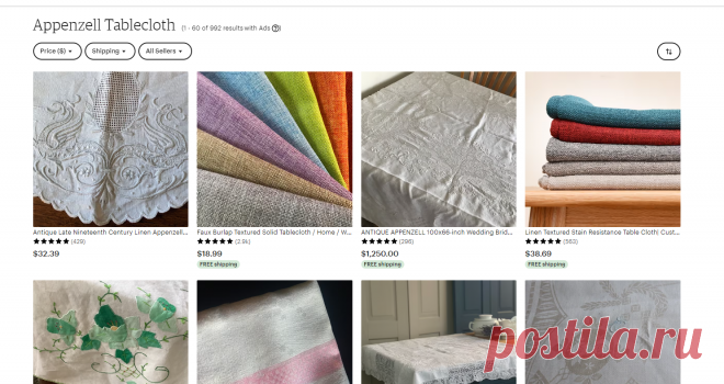Appenzell Tablecloth - Etsy