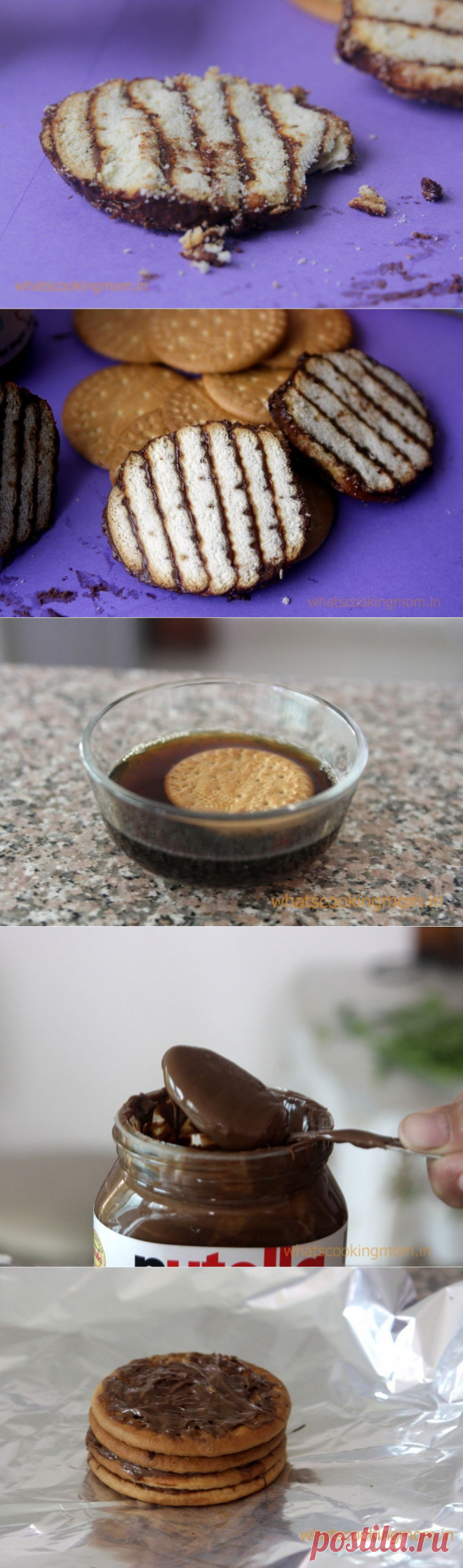 Десерт из печенья и шоколадной пасты Мока - рецепт и способ приготовления, ингридиенты | sloosh