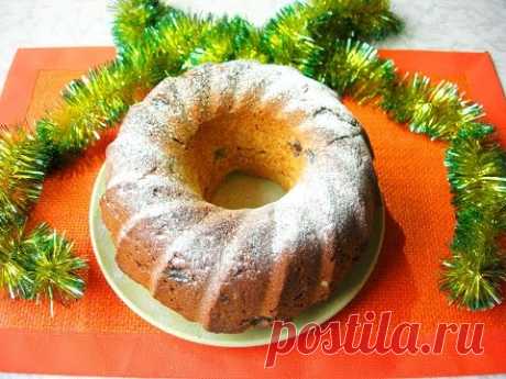 Имбирный кекс с изюмом и цукатами (без сахара)