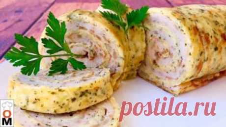 Куриный Рулет с Сыром | Очень Сытно и Просто и Вся Семья Накормлена Рулет готовиться очень быстро, он вкусный холодный и горячий, его также можно брать на работу, в школу. Рецепт Ниже под Видео!!! А Также Плейлисты с Другими ...