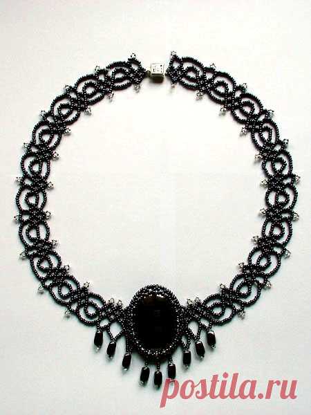 Necklace Black Lace
