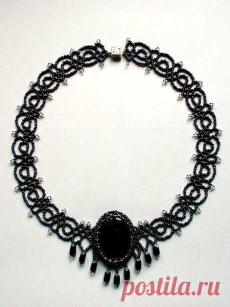 Necklace Black Lace