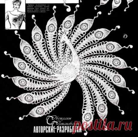 Вязание ирландского кружева жар-птица. Жар-птицы из пейсли крючком |