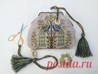 Let's come together: Как собрать кошелек на перламутровом фермуаре от Kelmscott Designs.