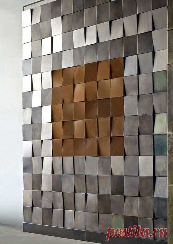 (130) Eye For Design: Decorate With Industrial Metal Walls | Art