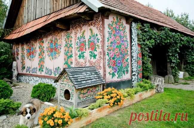Расписная деревушка в Польше