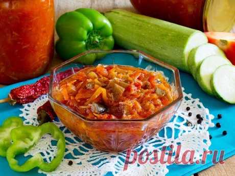 Кабачковое лечо с чесночком — Готовим дома
