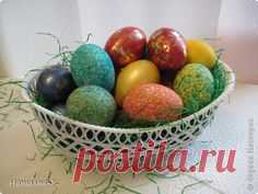 Покраска яиц рисом за пару минут. Красиво и необычно!
