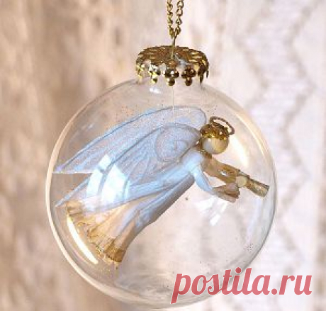 Делаем ангела в шарике.ЗДЕСЬ:новогод.декор бутылки--- https://www.creative-handmade.org/dekor-svoimi-rukami/2012-12-10-09-31-59.html