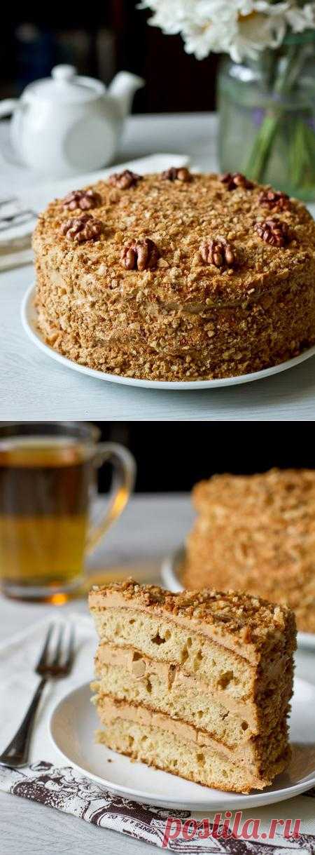 Пошаговый фото-рецепт медового торта с грецкими орехами | Выпечка | Вкусный блог - рецепты под настроение