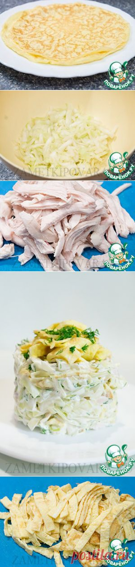 сообщение Рецепты_домохозяек : Салат из белокочанной капусты с курицей и яичными блинчиками (13:14 22-12-2014) [2009145/347305002] - b_v_g_12_12@mail.ru - Почта Mail.Ru