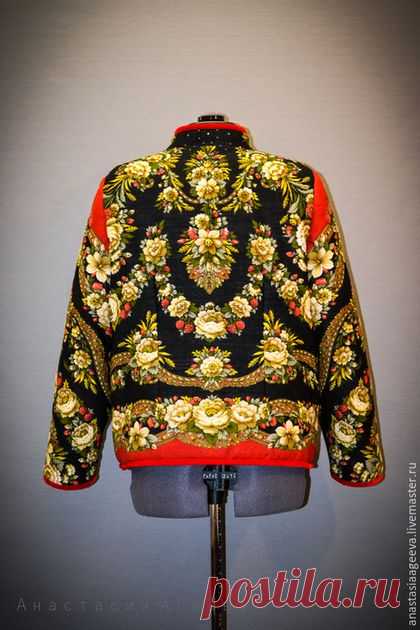 Купить Куртка из платка "Молодушка". - орнамент, Куртка из платка, одежда из платков, куртка на осень