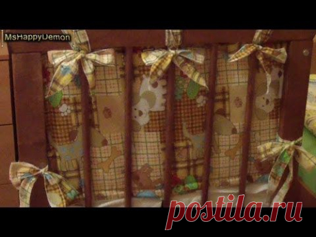 Как сшить бортики в кроватку ребенку.