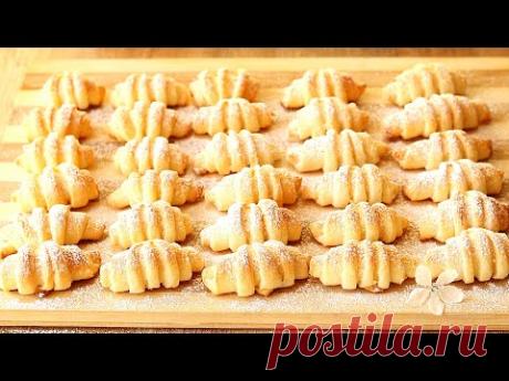 ТВОРОЖНЫЕ РОГАЛИКИ🥐Вкуснейшие ! Нежные и мягкие! Простой рецепт рогаликов из творога | Curd Cookies