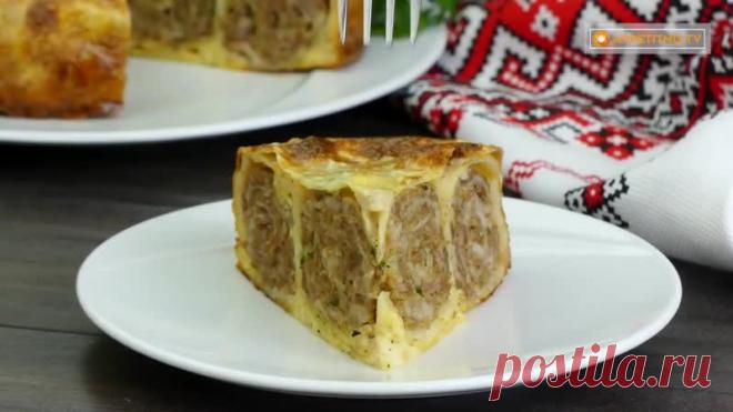 Ленивый пирог с мясом