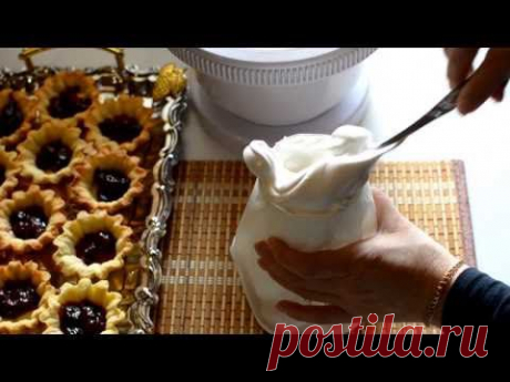 Белковый заварной крем - кулинарный рецепт