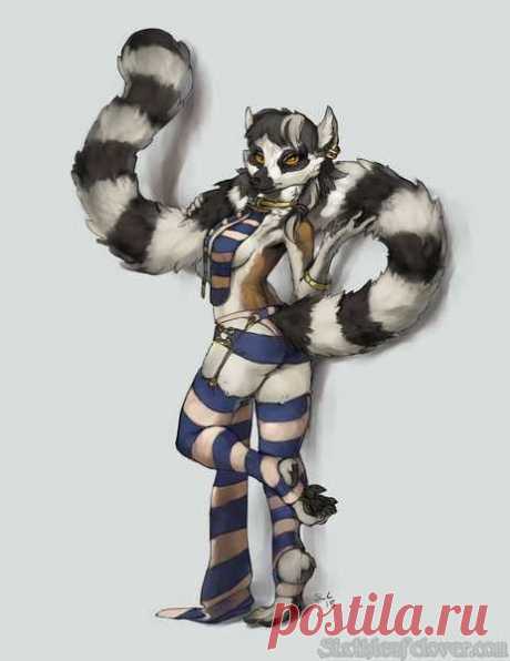 Nerva Vash Nerva Vash, the anthro ring-tailed lemur girl, certainly knows how to dress for the occasions.