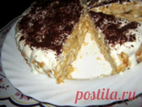 Вкуснота, даже не догадаетесь!Торт без выпечки, из крекеров!