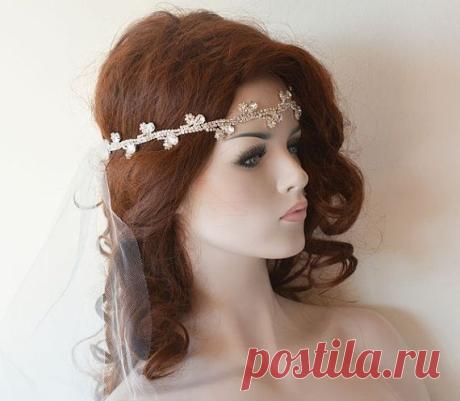 Etsy ADbrdal tarafından Düğün Headband Gelin Saç Aksesuarı Gelin