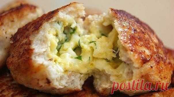 Котлеты с очень вкусной начинкой! — Домашний ресторан
