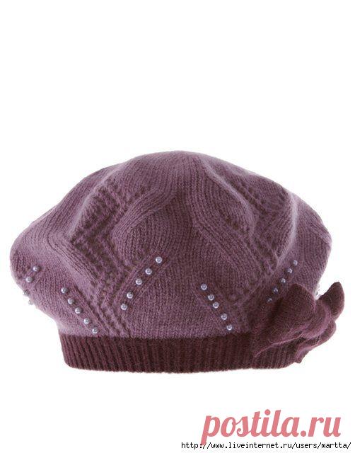 БЕРЕТ УЗОРОМ "ВЬЮНОК".