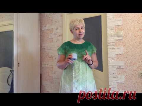 Платье крючком для пышных дам Косина в вязаном полотне крючком Как убрать косину