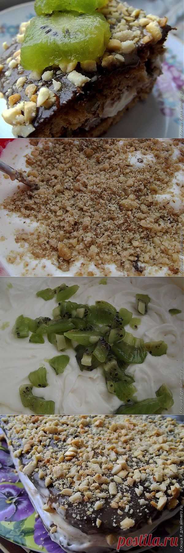 Торт с грецкими орехами / Рецепты с фото