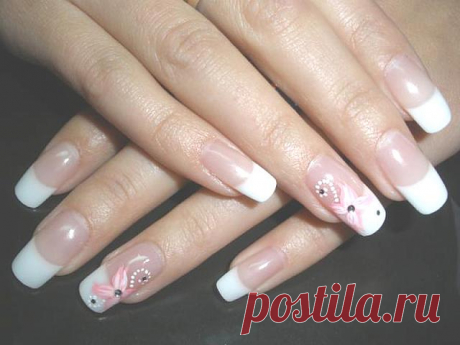 Classical French Wedding Manicure