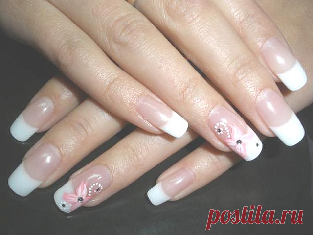 Classical French Wedding Manicure