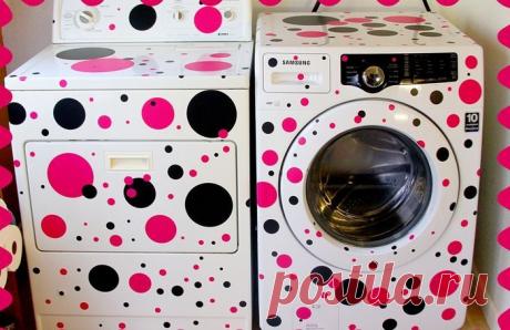 Красота деталей: примеры декора стиральной машинки — Мой дом